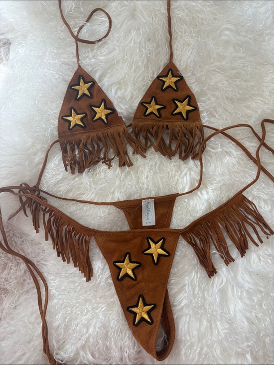 Andi bagus Other - Andi Bagus BRAND NEW NEVER WORN suede western bikini